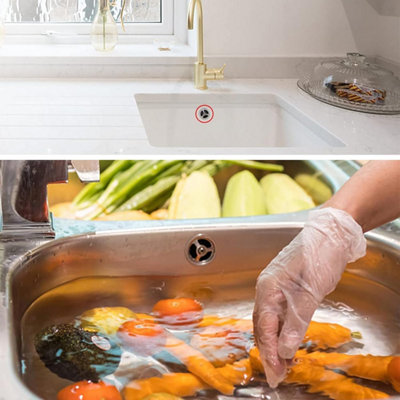 2Pcs Overflow Pipes, Kitchen Sink Waste Kit, Wash Basin Overflow Head ...