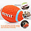 2Pcs Pet Dog Toy Rugby Ball Soft Chew Play Durable Squeaky Latex Dog Interactive