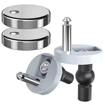 2pcs Quick Release Toilet Seat Fixings For Top Pin Type Hinges Connectors Fittings - 3
