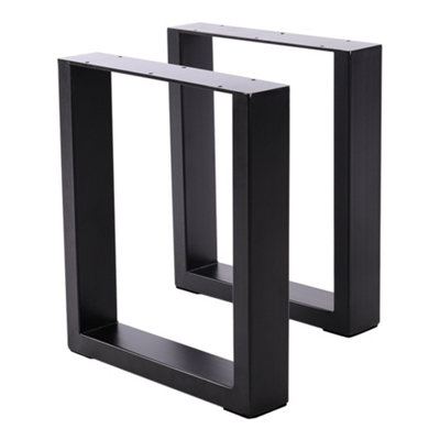 2pcs Rectangular Metal Furniture Legs Feet Table Legs for DIY Table Cabinet Chair Bench W 80 cm x H 71 cm