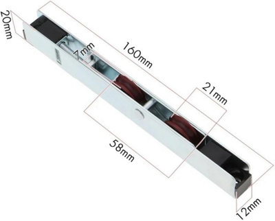 2pcs Sliding Patio Door Rollers Fits UPVC Timber Aluminium Door 160 x ...