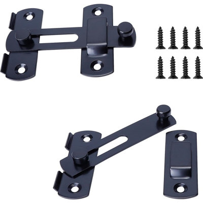 2pcs Stainless Steel Gate Latches Barn Door Lock Flip Lock Latch ...