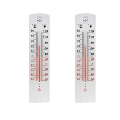 2pcs Thermometer, Room & Wall Thermometer Large Display Accurate Weather Thermometer