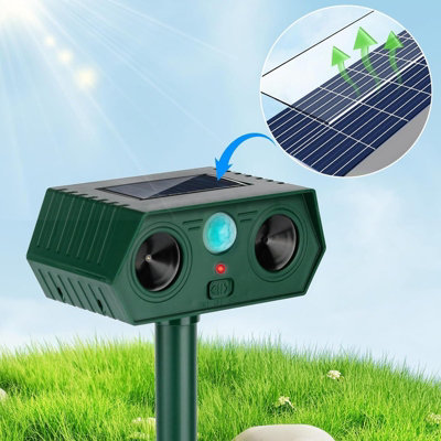 2PCS Ultra Animal Repeller Solar Animal Repellent Cat Repellent Outdoor ...