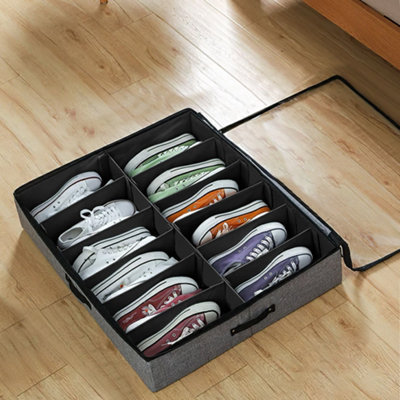 2Pcs Under Bed Storage Organizers Toy Organizers and Underbed Shoes Closet Storage Solution