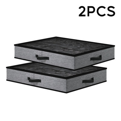2Pcs Under Bed Storage Organizers Toy Organizers and Underbed Shoes Closet Storage Solution - 3