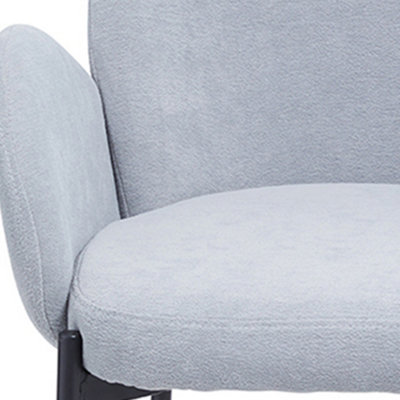 2Pcs Upholstered Dining Chairs with Armrest in Grey for Living Room,Office,Bedroom