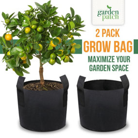 2pk 17L Fabric Grow Bags Ideal for Potato & Vegetable Planters Backyard Vegetable Growing Bags Home Gardening