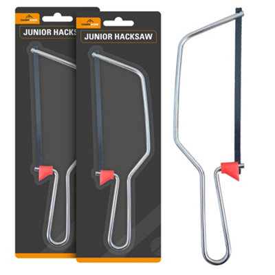 2pk 6 Junior Hacksaw with Blade Hacksaw for Plastic Mini Hacksaw for Wood PVC Pipe Adjustable