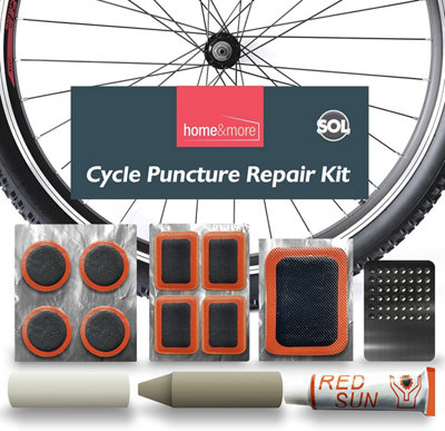 2pk Bike Puncture Repair Kit - 26 Pieces - Puncture Repair Patches,  Puncture Repair & Accessories - Bike Tyre Repair Kit