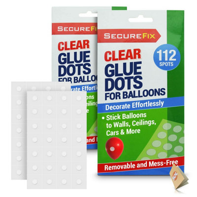 2pk Clear Glue Dots, 224 Sticky Dots Double Sided, Removable