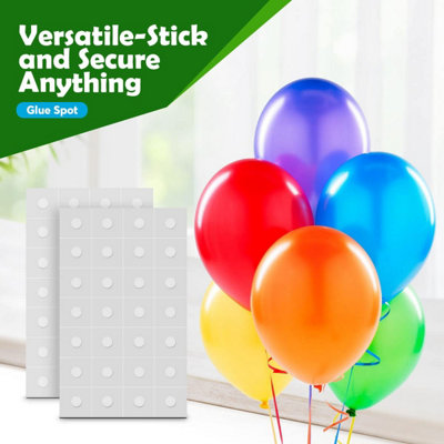 VILLCASE 50 Sheets Non-Marking Double-Sided Adhesive dots Adhesive Glue  Tape Sewing Products Balloon Sticker Sticky Balloon Clear Sticky tack Wall