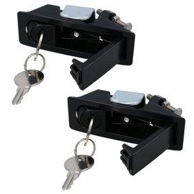 2pk Compression Trigger Latch Compartment Locker Door Lock Catch Keyed Alike