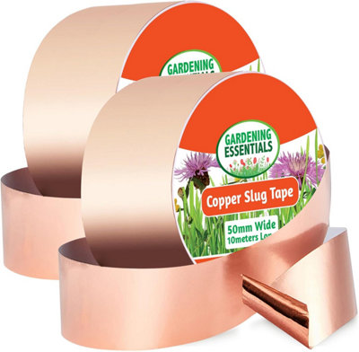 2pk Copper Slug Tape 10m x 50mm Wide Copper Tape Slug Repellent