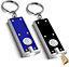 2pk LED Keychain Small Torch Light - Pocket Torch Small Bright with Built In Batteries - Small LED Mini Torch Keyring Torch