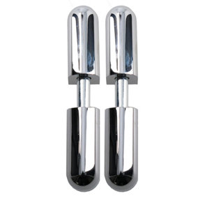 2pk Lift Off Chrome Knuckle Hinge Concealed Fixing 16x76mm Heavy Duty