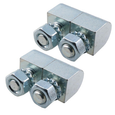 2pk Lift Off Knuckle Hinge M8 Studs Brass Pin 16x30mm Heavy Duty Industrial