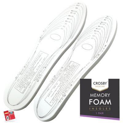 2pk Memory Foam Insoles for Women Shoe Insoles Men Inner Soles for Women Shoe Soles for Trainers Comfort Insoles Men Work Boot Ins DIY at B Q