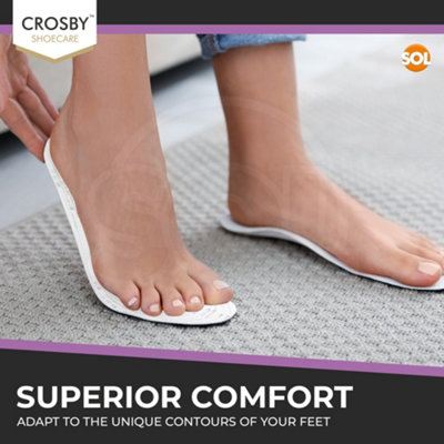 2pk Memory Foam Insoles for Women Shoe Insoles Men Inner Soles for Women Shoe Soles for Trainers Comfort Insoles Men Work Boot Ins DIY at B Q