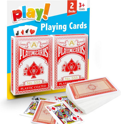 2pk Playing Cards, Standard UK Decks for Kids and Adults, Waterproof ...
