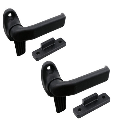 2pk Right Hand Window Handle Lever Catch & Retainer Polypropylene ...