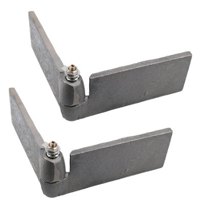 2pk Right Self Aligning Ball Steel Butt Hinge Weld-On Heavy Duty 50x250mm Price Comparisons | Compare The Build