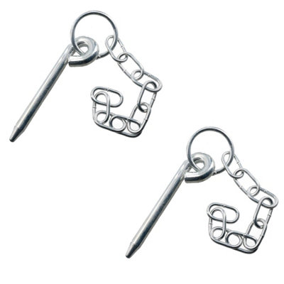 2pk Round Cotter Pin & Chain 10mm by 135mm Trailer Tipper Tailgate Tailboard Price Comparisons | Compare The Build
