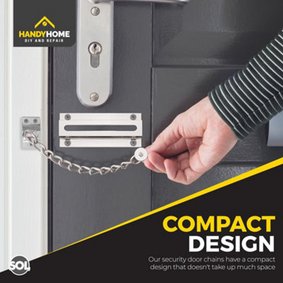 2pk Security Chain for Front Door, Chrome Safety Chain Door Lock, Door ...