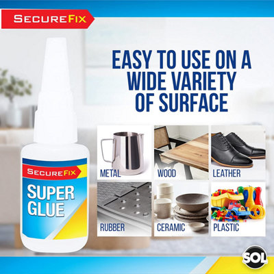 Super Glue Gel - 50g (1.76 Oz), Non-Drip, Fast Drying, Clear, For Plastic, Metal, Wood, Crafts
