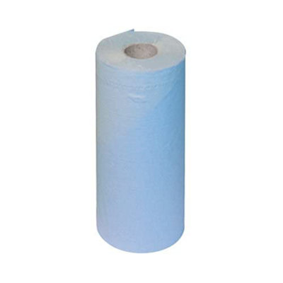 2WORK KF03807 2-Ply Hygiene Roll, 20 Inch, Blue, Pack of 12