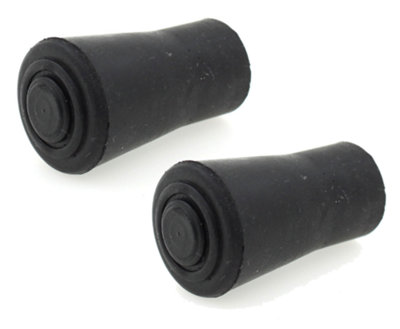 2x 12mm (1/2") HIKING TREKKING POLE RUBBER FERRULES ENDS TIP FOR NORDIC LEKI ETC