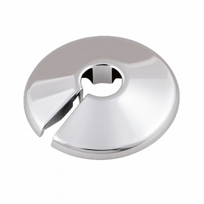 2x 15mm Chrome Pipe Cover - Split Type Decorative Pipe Collar for ...