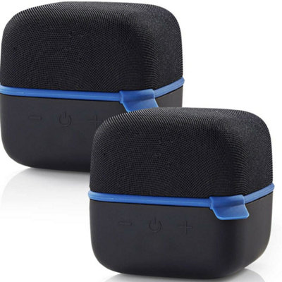 2x 15W Bluetooth Speaker Kit BLUE True Wireless Stereo Portable Rechargeable Price Comparisons | Compare The Build