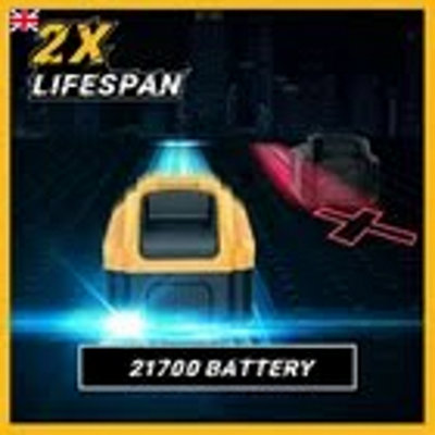 2X 18V 6.0Ah XR Li-Ion Slide Batteries Compatible with DeWalt