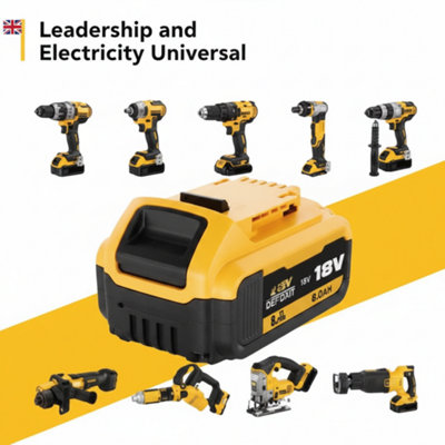 2X 18V 6.0Ah XR Li-Ion Slide Batteries Compatible with DeWalt