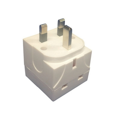 UK 3-Pin Socket Converter - Turns 1 Or 2 Sockets Into 3, Individually Switched, 13A