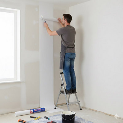 2x 2000 Grade Lining Paper Walls Ceiling Paintable Wall Liner 12m