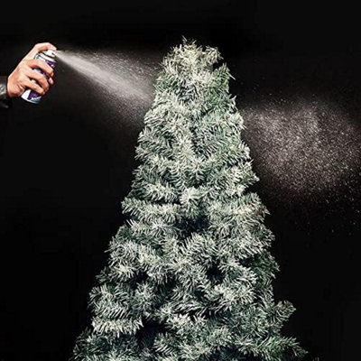 2x 200ml Fake Artificial Christmas Snow White Spray for Xmas Tree Window Craft Decoration Item, Spray on Snow