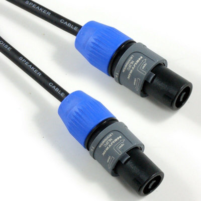 2x 3m Neutrik 2 Pole 1.5mm Speakon Cable NL2FC to Male Plug Pro Speaker Amp
