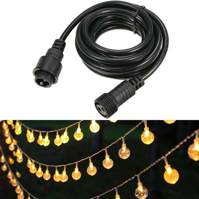 2x 3M String Lights Extension Cable Outdoor Christmas Lights Water ...