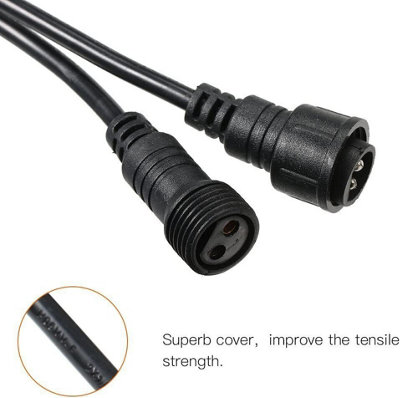 2x 3M String Lights Extension Cable Outdoor Christmas Lights Water Resistance UK - 5