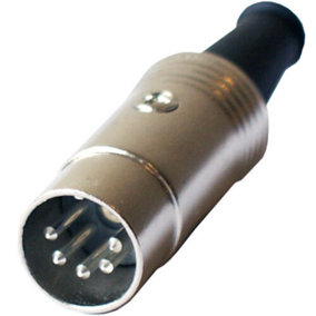 2x 5 Pin DIN Plug Male Solder Audio MIDI Cable Connector 180 Degree Pin Config