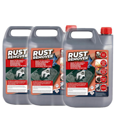2x 5L Liquid Rust Remover Safely Removes Oxidation From Metals, Iron ...