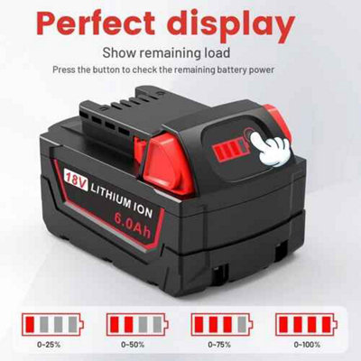 2PK Replacement For Milwaukee M18 Lithium Battery – 6.0Ah, 9.0Ah Options, 48-11-1860