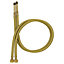 2x 60cm Long M10 x 3/8" Inch BSP Pair of Gold Nylon Braided Flexible Tap Faucet Tail Hose