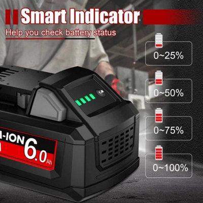 2x 8.0Ah 18V Replacement Battery for Milwaukee M18 Extended Capacity