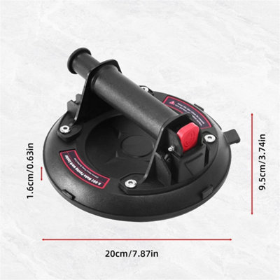 2X 8'' 500kg Heavy Duty Vacuum Suction Cup Glass Lifter Granite Sucker ...