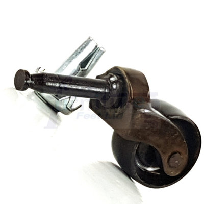 2x ANTIQUE BRASS CASTOR & SOCKET PUSH IN CASTORS 32mm ANTIQUE BRASS GRIP NECK CASTORS  FURNITURE BEDS SOFAS CHAIRS STOOLS