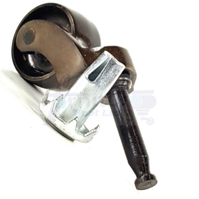 2x ANTIQUE BRASS CASTOR & SOCKET PUSH IN CASTORS 32mm ANTIQUE BRASS GRIP NECK CASTORS  FURNITURE BEDS SOFAS CHAIRS STOOLS