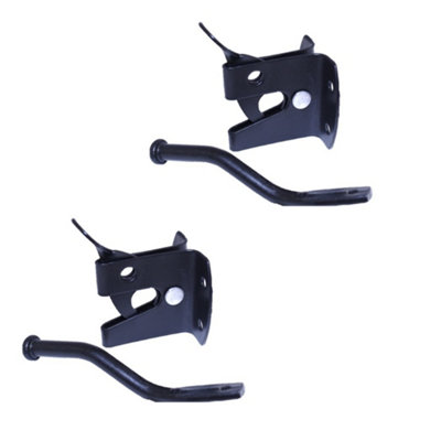 2X Auto Gate Latch Garden Door Bolts Catch Shed Gates Black